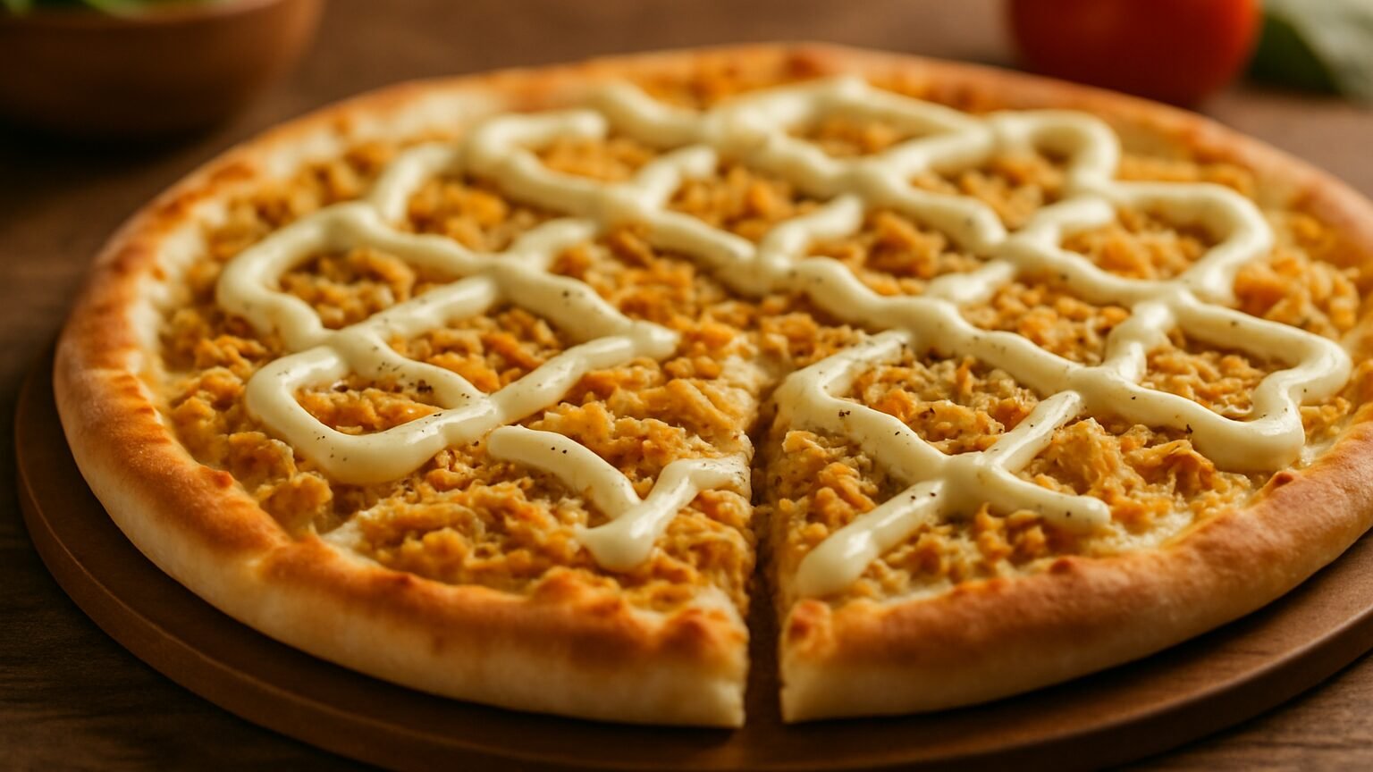 Pizza de frango com catupiry em 40 minutos e sem complicação 2 Deliciosa Pizza de Frango com Catupiry: Uma Explosão de Sabores!