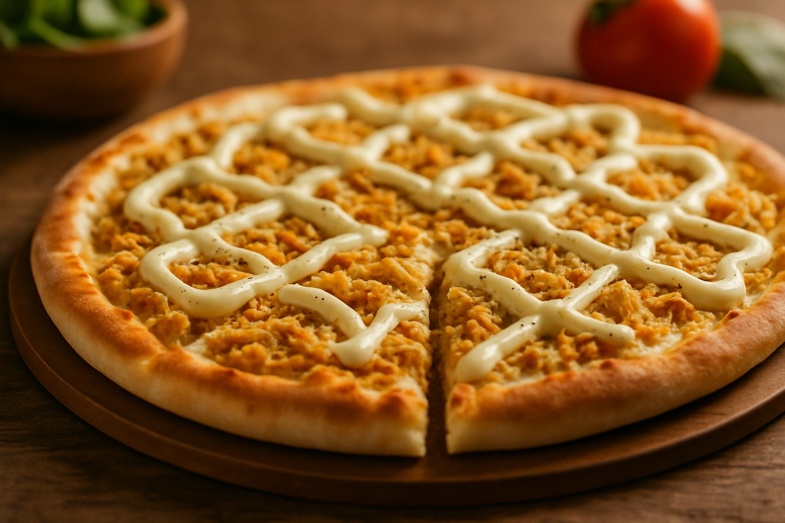 Pizza de frango com catupiry em 40 minutos e sem complicação 1 Deliciosa Pizza de Frango com Catupiry: Uma Explosão de Sabores!