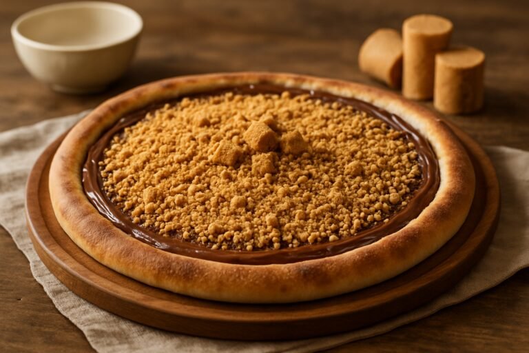 Pizza de paçoca em 30 minutos com 4 ingredientes simples 6 Deliciosa Pizza de Paçoca: A Sobremesa dos Sonhos!