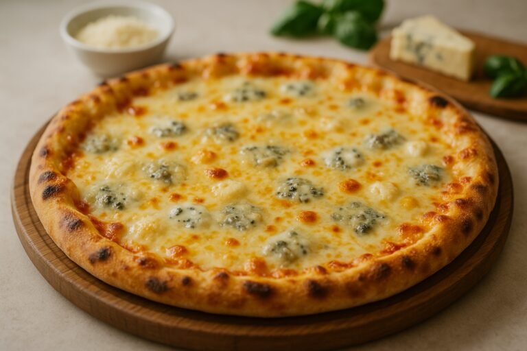 Deliciosa Pizza Quatro Queijos: Um Sabor Irresistível!