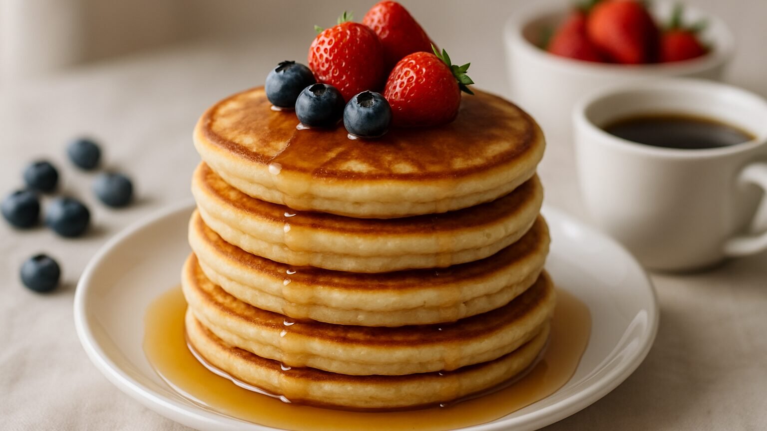 Panquecas americanas em 20 minutos com Nutella irresistível 2 Deliciosas Panquecas Americanas: O Café da Manhã Perfeito!