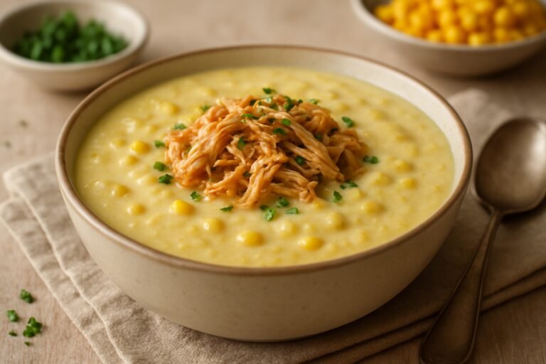 Delicioso Creme de Milho Verde com Frango!
