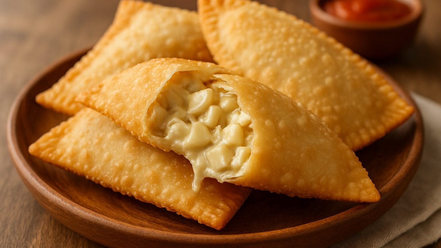 Pastel frito de palmito em 30 minutos e com poucos ingredientes 2 Delicioso Pastel Frito de Palmito: Uma Explosão de Sabor!