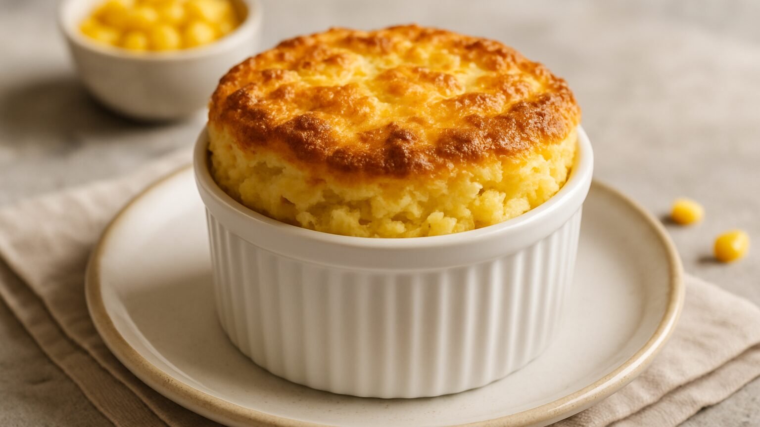 Delicioso Suflê de Milho Verde com Queijo