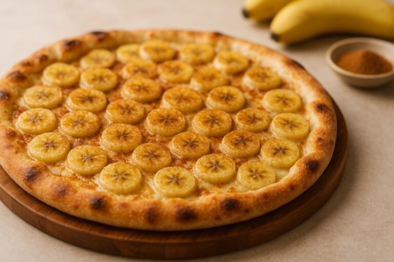 Pizza de banana com canela em 30 minutos e poucos ingredientes 2 ð Pizza de Banana com Canela: Uma Delícia Inusitada!