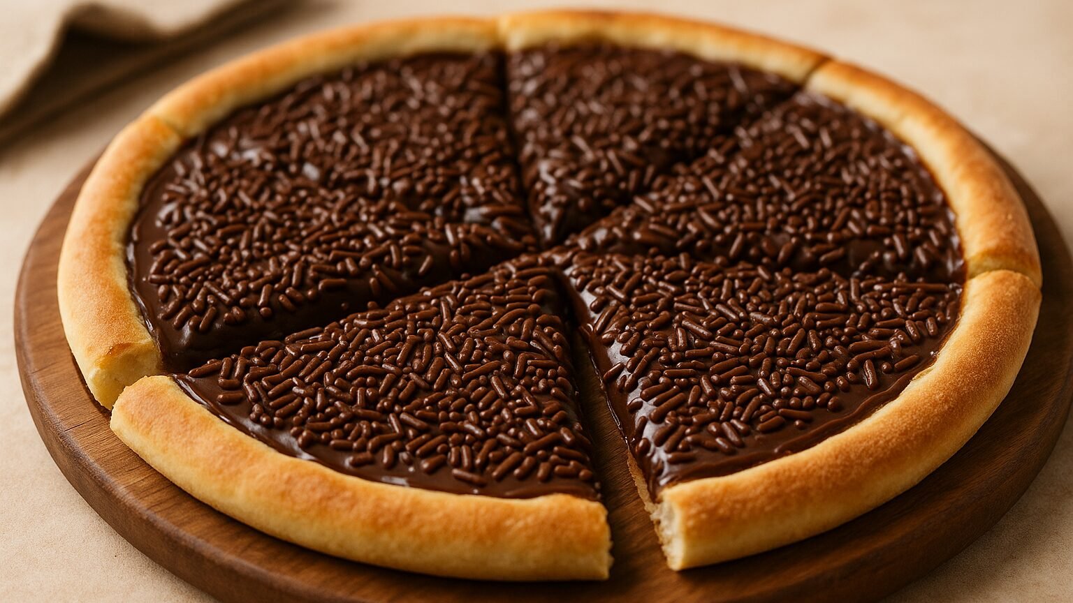 Pizza de brigadeiro pronta em 30 minutos e com poucos ingredientes 2 ð Pizza de Brigadeiro: A Sobremesa que Vai Conquistar Seu Coração!