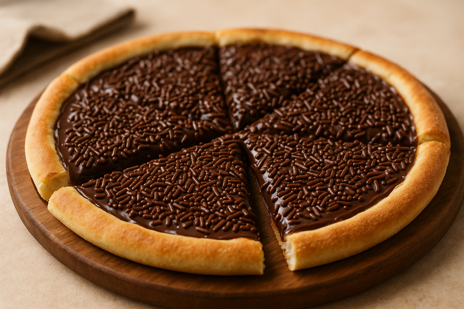 Pizza de brigadeiro pronta em 30 minutos e com poucos ingredientes 1 ð Pizza de Brigadeiro: A Sobremesa que Vai Conquistar Seu Coração!