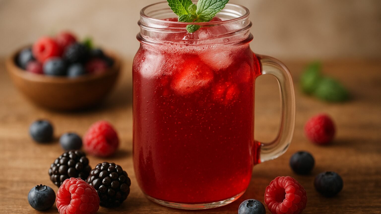 Kombucha de Frutas Vermelhas: Refrescância e Saúde em Cada Gole!