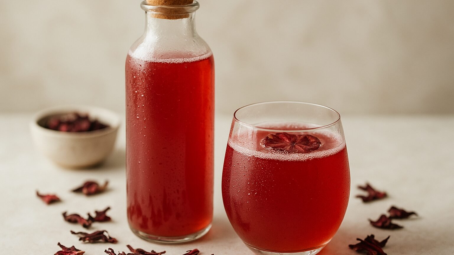 Kombucha de Hibisco: Refrescância e Saúde em Cada Gole!