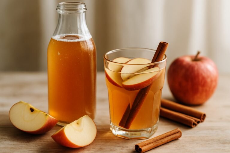 Kombucha de Maçã com Canela: Refrescância e Sabor!