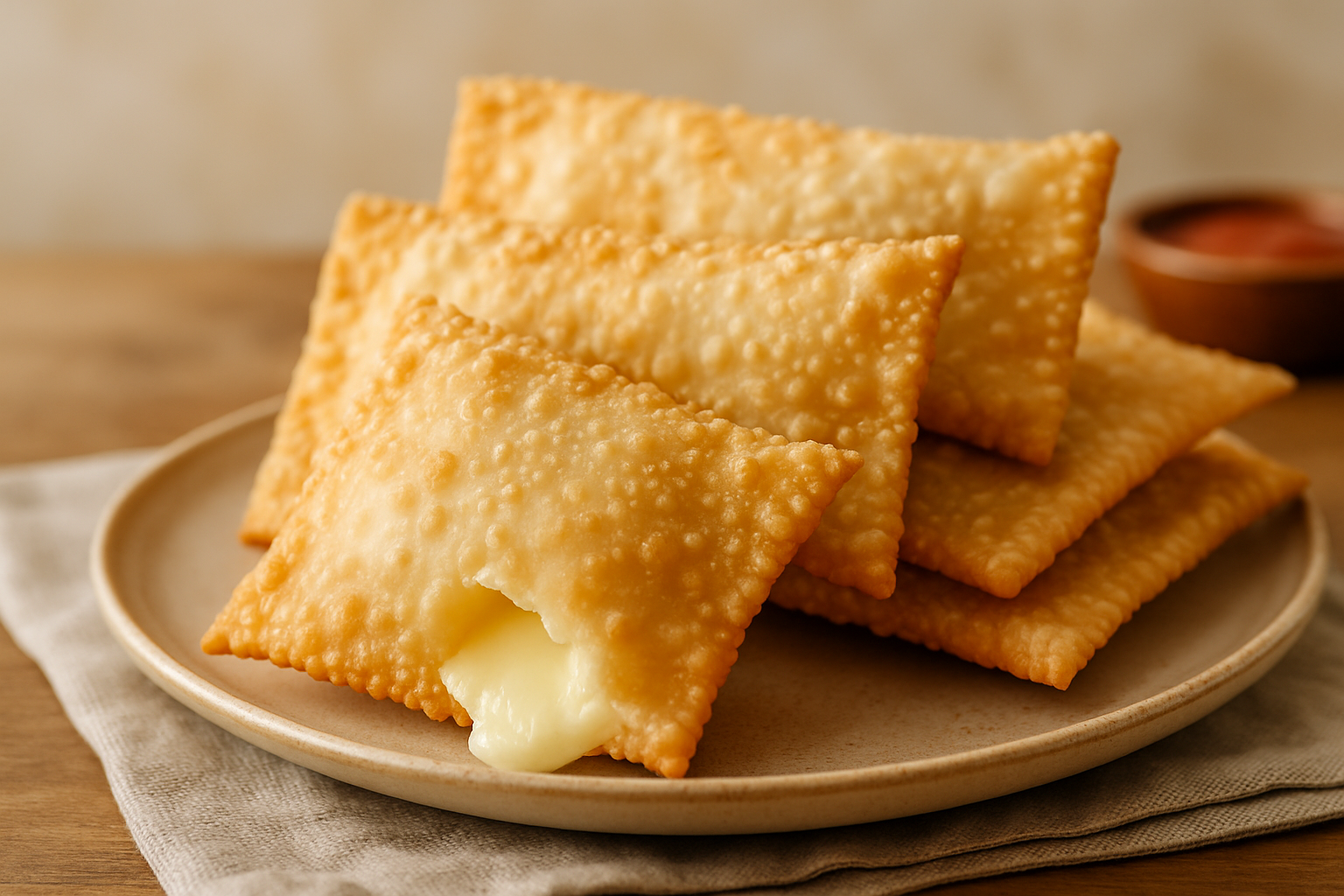 Pastel frito de queijo pronto em 20 minutos e super fácil 1 O Delicioso Pastel Frito de Queijo que Vai Encantar Seu Paladar!