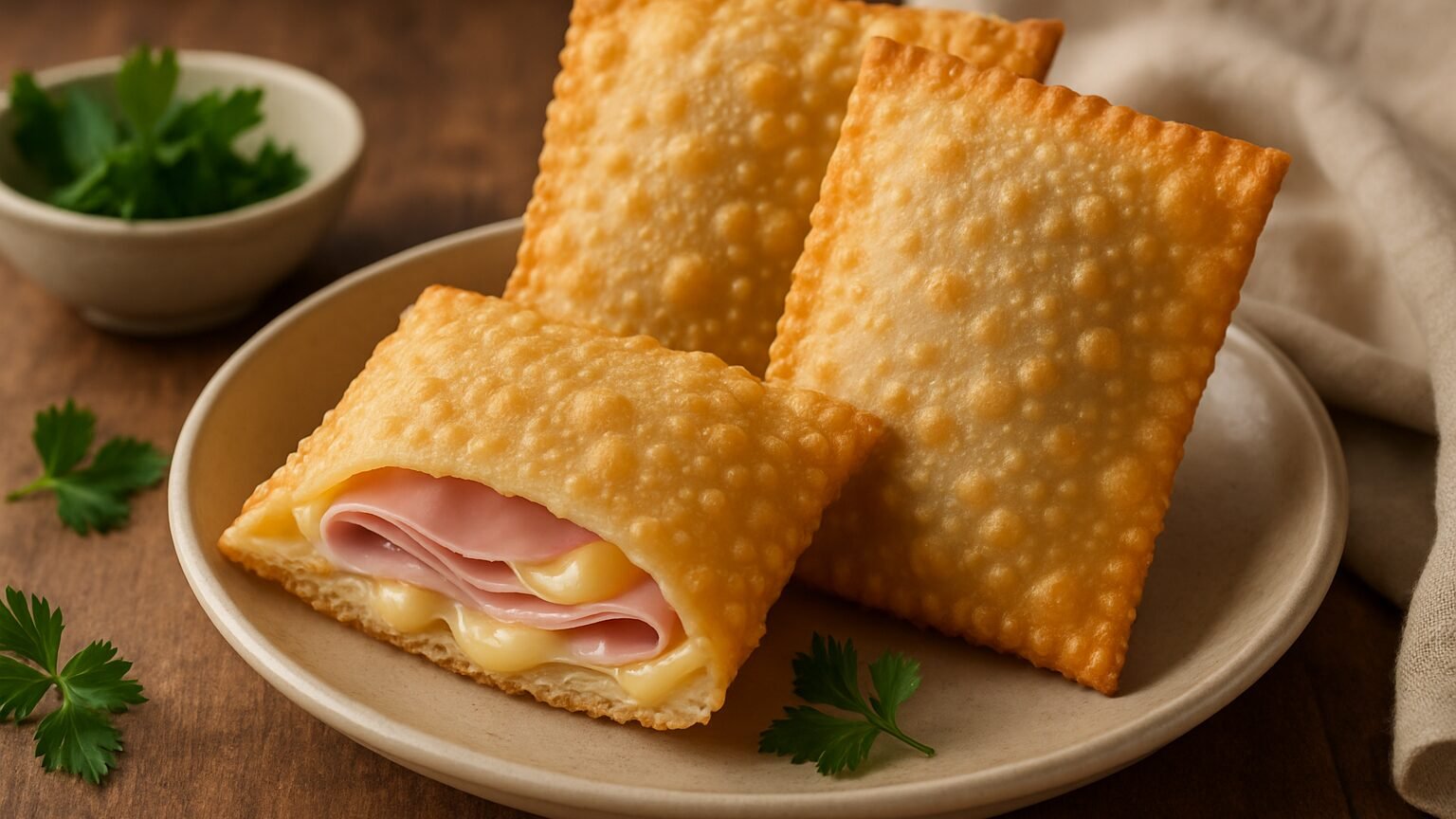 Pastel frito de presunto e queijo em 30 minutos 2 O Incrível Pastel Frito de Presunto e Queijo