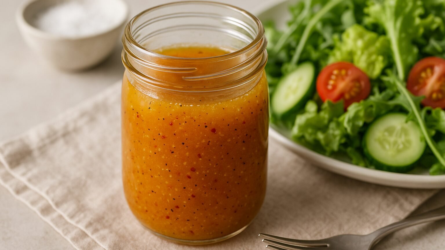 O Melhor Molho Agridoce Caseiro para Saladas!