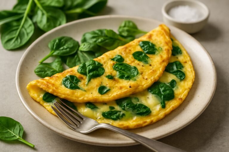 Omelete de Espinafre com Queijo: Sabor e Nutrição em Cada Garfada! 3 Omelete de Espinafre com Queijo: Sabor e Nutrição em Cada Garfada!