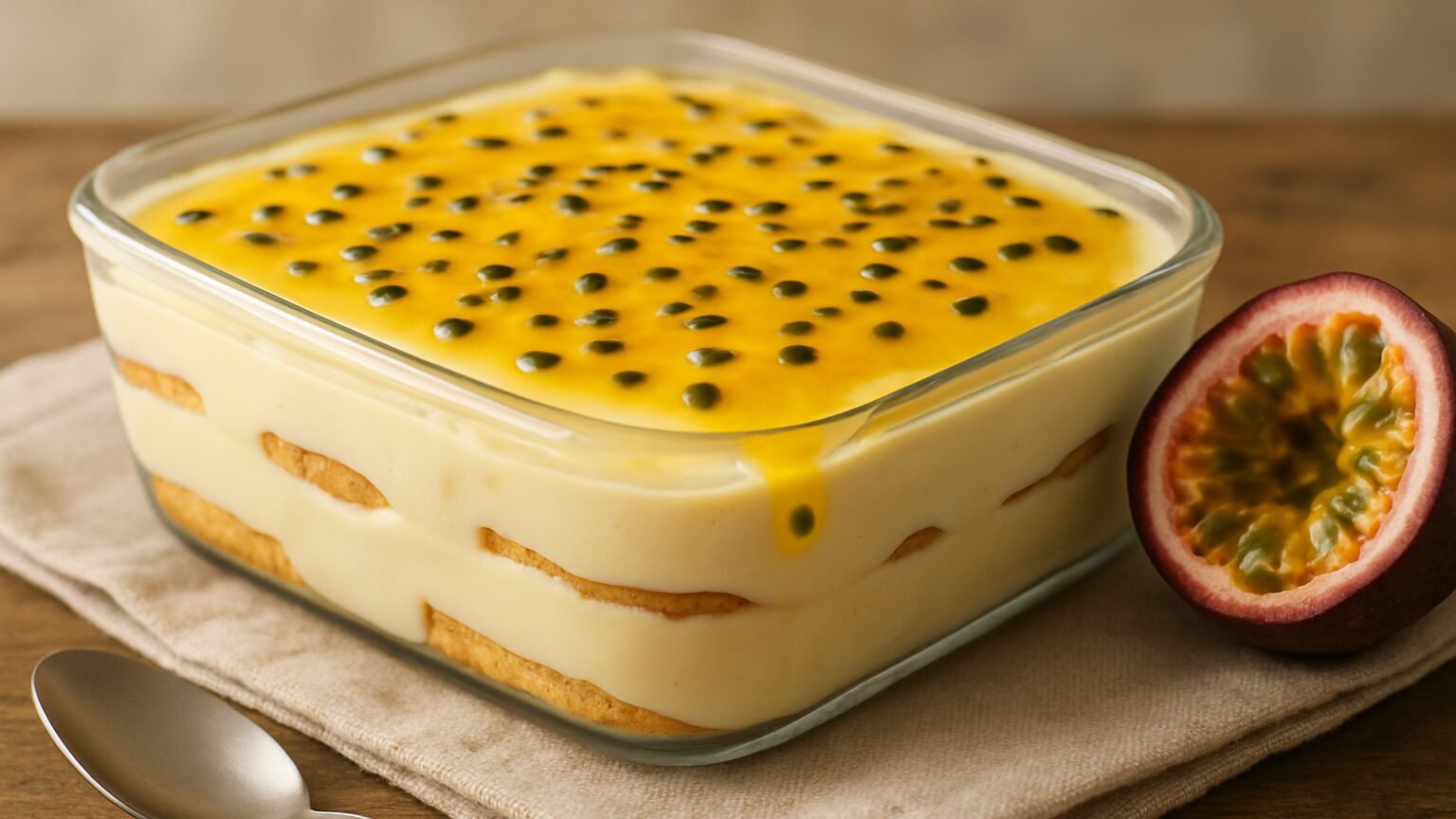 Pavê de maracujá cremoso em 30 minutos e sem complicação 2 Pavê de Maracujá Cremoso: Uma Delícia Refrescante!