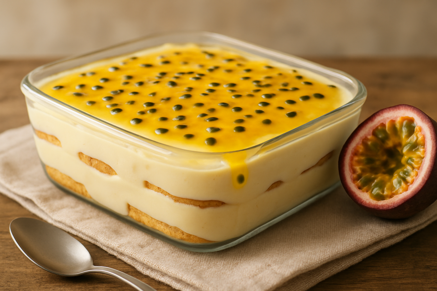 Pavê de maracujá cremoso em 30 minutos e sem complicação 1 Pavê de Maracujá Cremoso: Uma Delícia Refrescante!