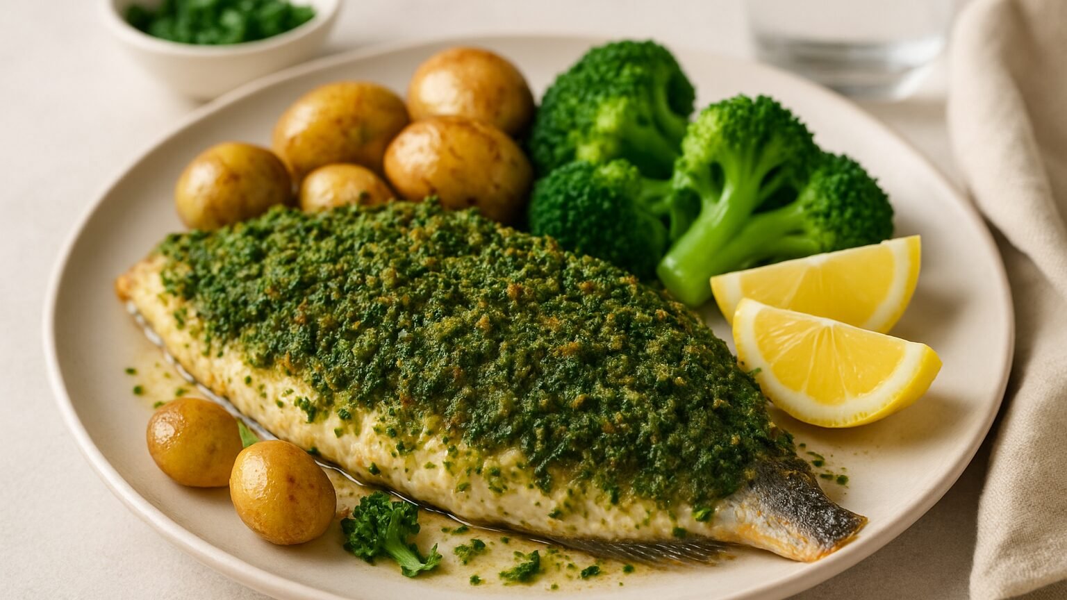 Peixe Assado no Forno com Crosta de Ervas: Sabor e Saúde em um Prato!