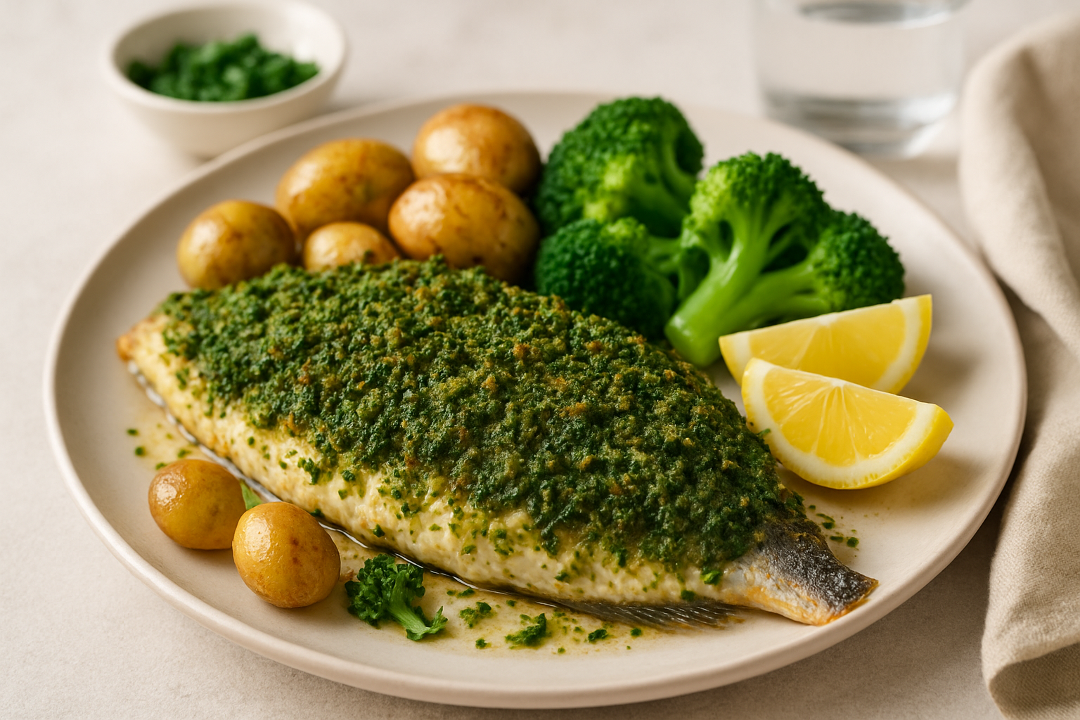 Peixe Assado no Forno com Crosta de Ervas: Sabor e Saúde em um Prato!