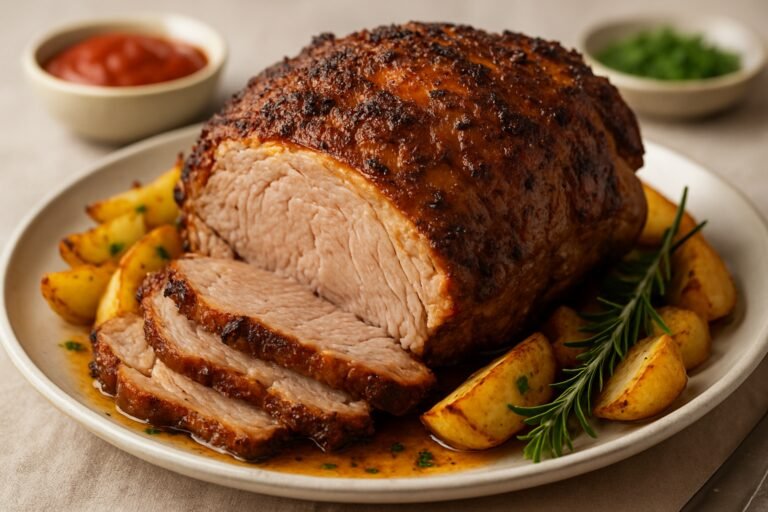 Pernil Assado Suculento com Tempero Especial