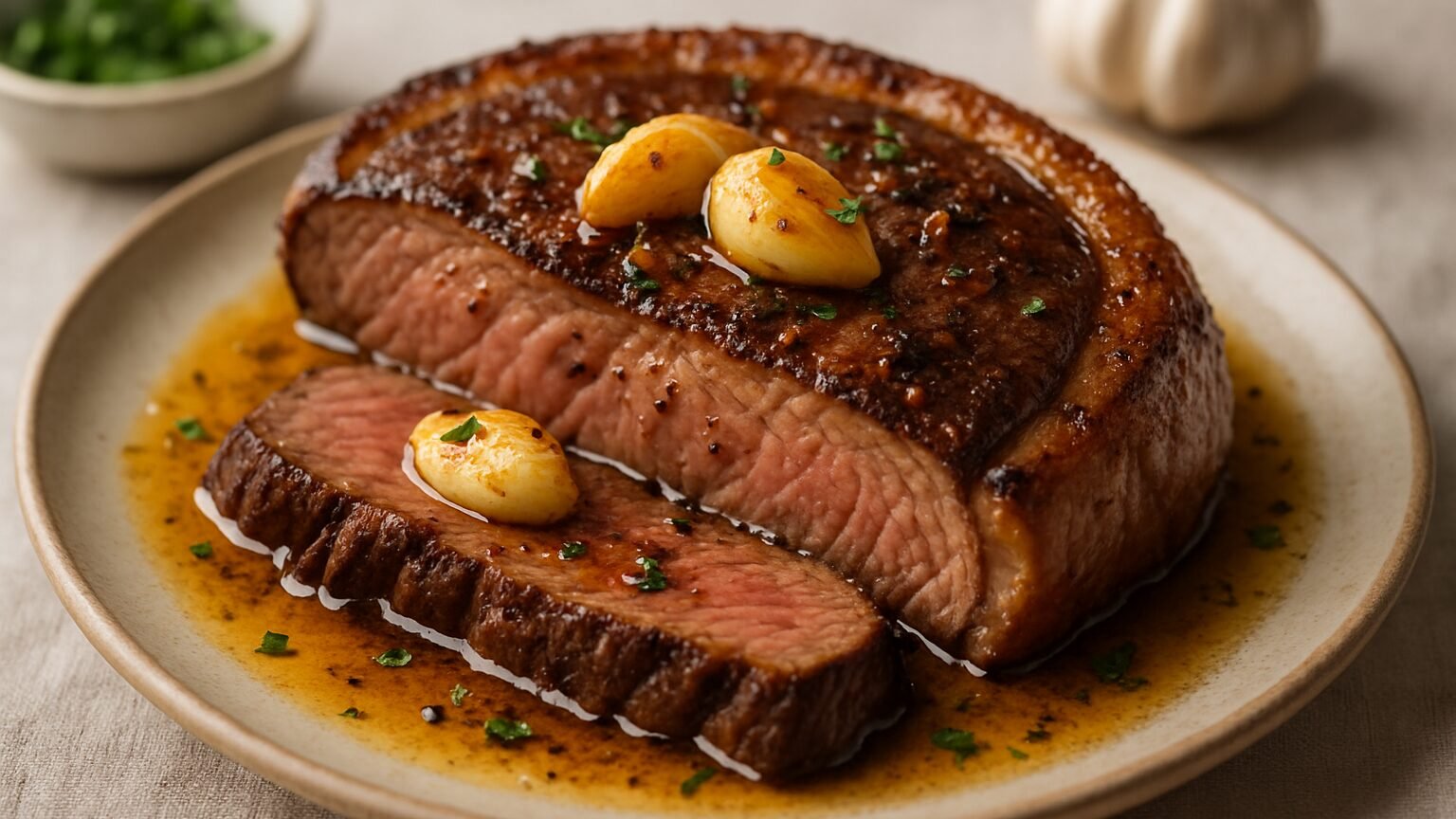 Picanha Suculenta na Manteiga com Alho: O Sabor que Encanta!