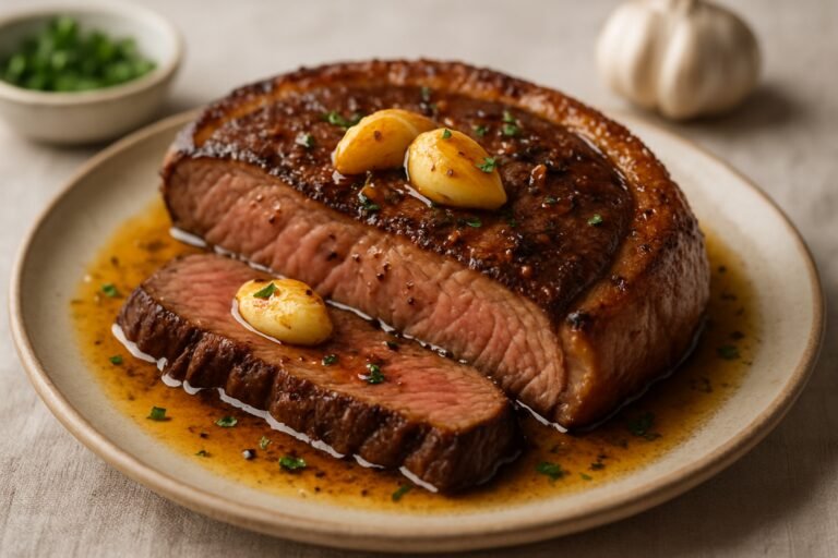 Picanha Suculenta na Manteiga com Alho: O Sabor que Encanta!