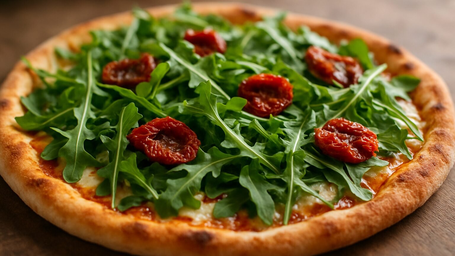 Pizza de Rúcula com Tomate Seco: Uma Explosão de Sabor!