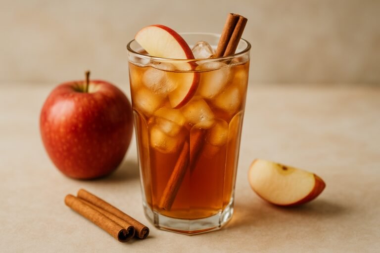 Refrescante Chá Gelado de Maçã com Canela 5 Refrescante Chá Gelado de Maçã com Canela