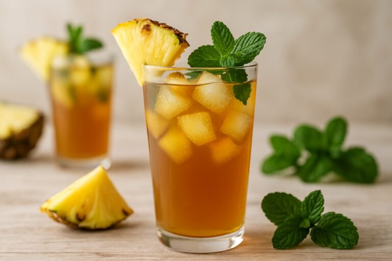 Refresque-se com Chá Gelado de Abacaxi com Hortelã! 5 Refresque-se com Chá Gelado de Abacaxi com Hortelã!