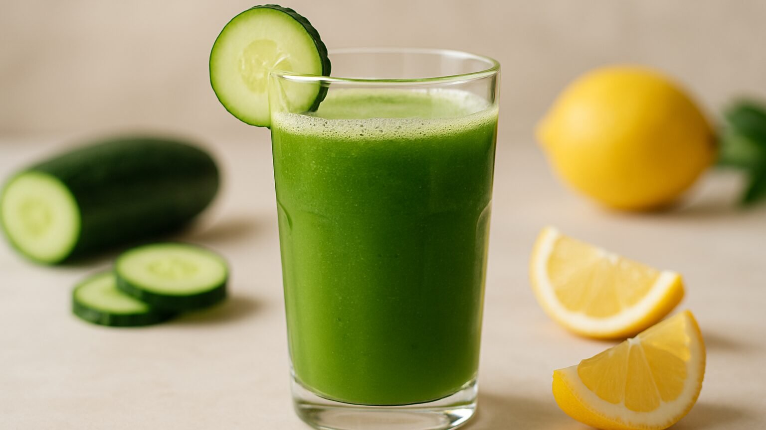 Refresque-se com o Suco Detox de Pepino com Limão! 2 Refresque-se com o Suco Detox de Pepino com Limão!