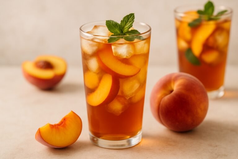 Refresque-se com um Delicioso Chá Gelado de Pêssego Natural 6 Refresque-se com um Delicioso Chá Gelado de Pêssego Natural