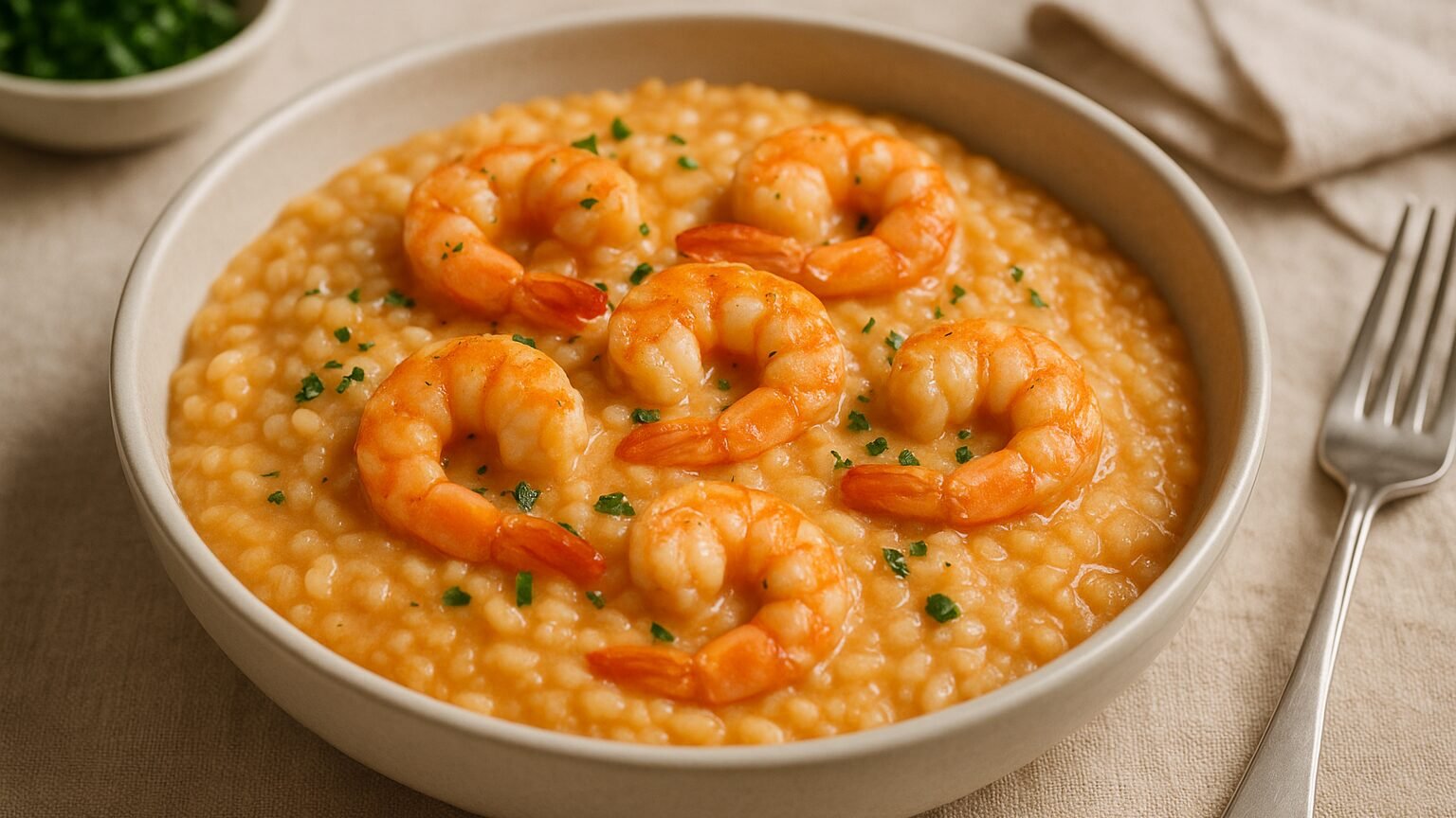 Risoto de Camarão Cremoso Irresistível