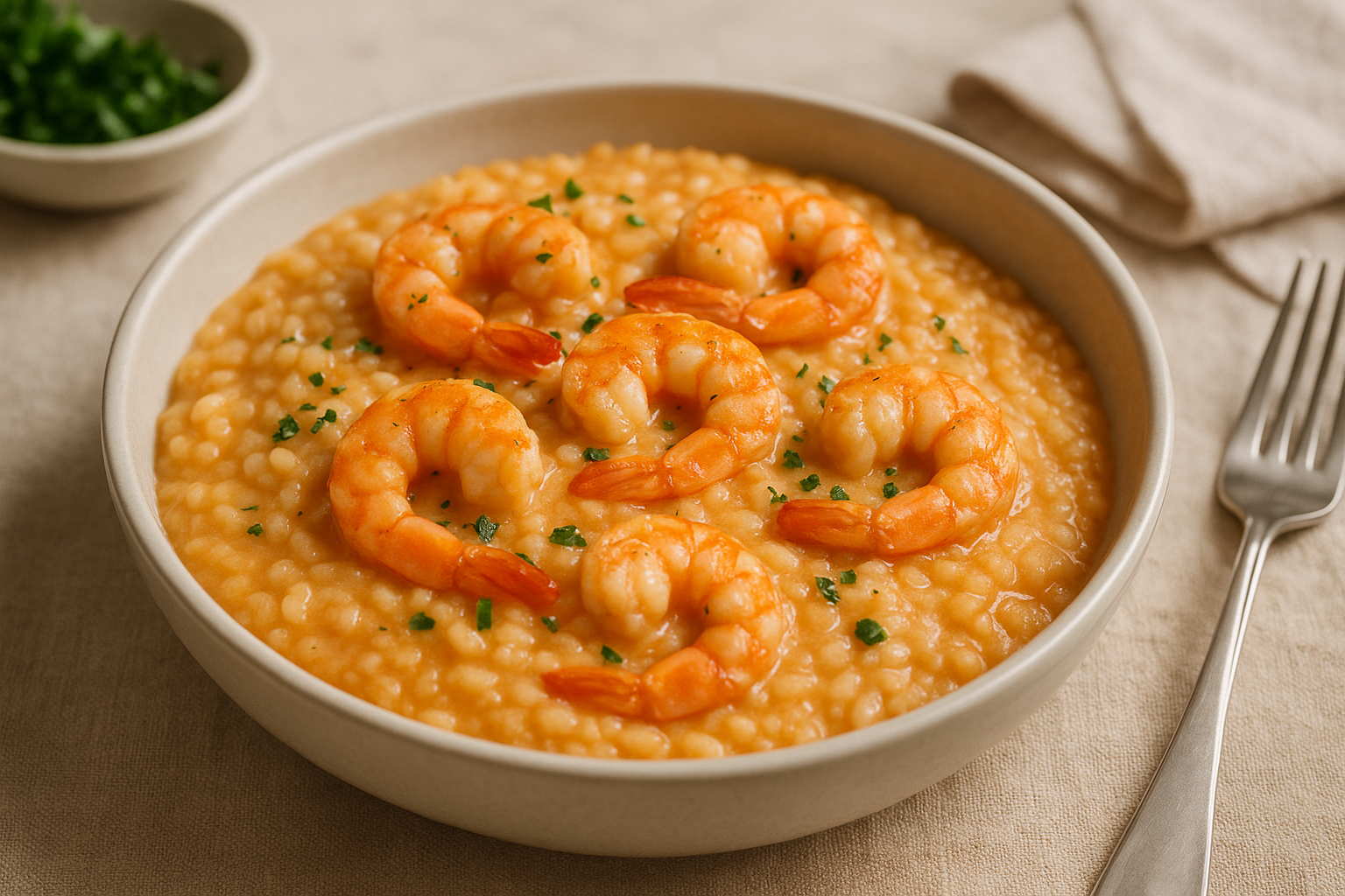 Risoto de Camarão Cremoso Irresistível