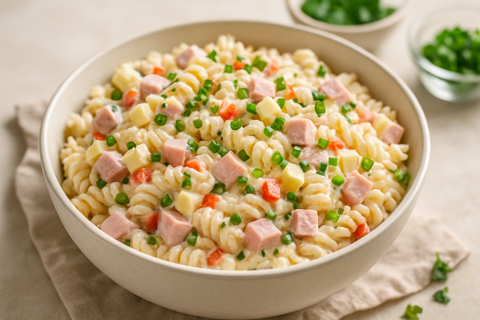Salada de Macarrão Cremosa Fácil: Uma Delícia Prática!