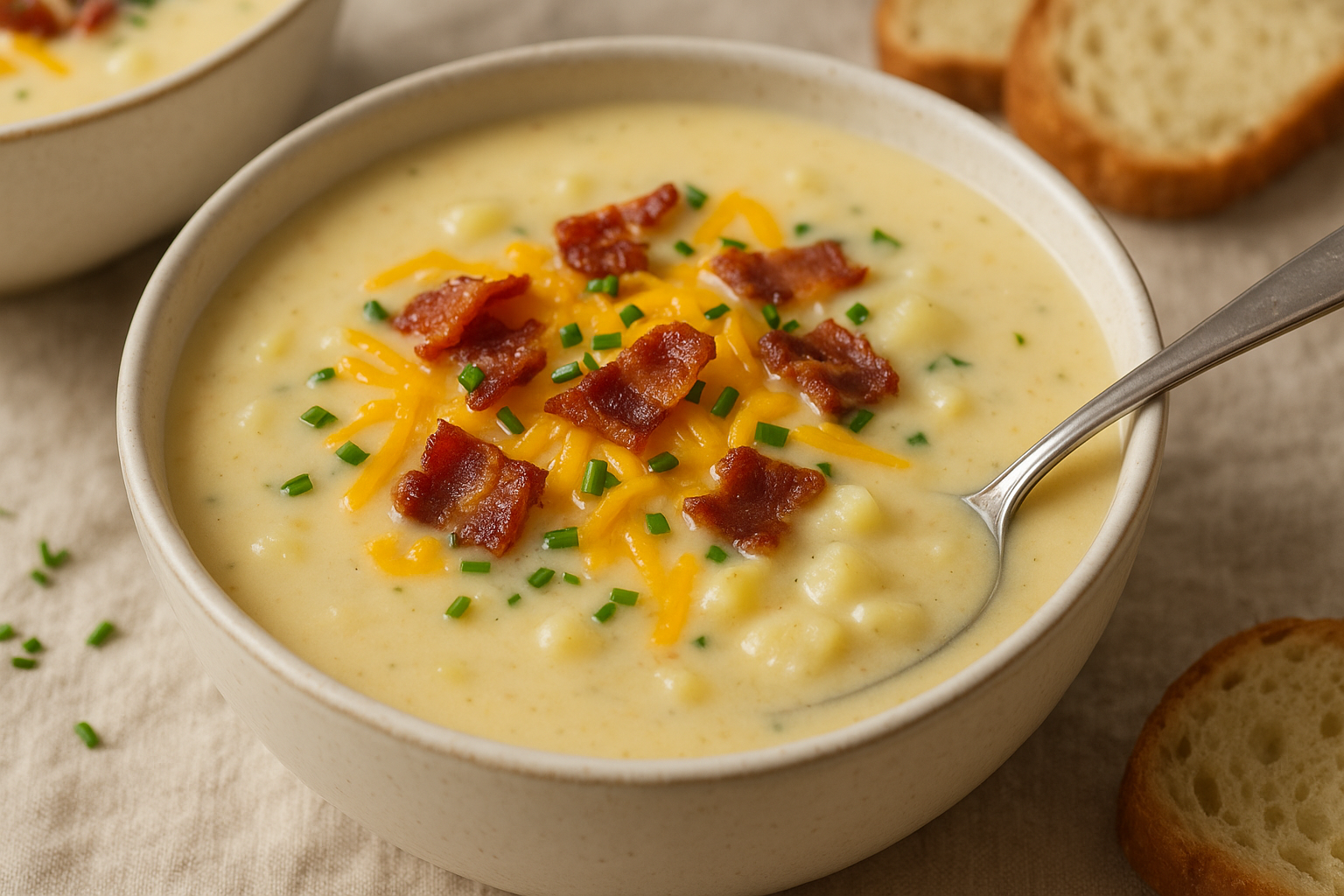 Sopa de Batata com Queijo Derretido: Conforto em Cada Colher!