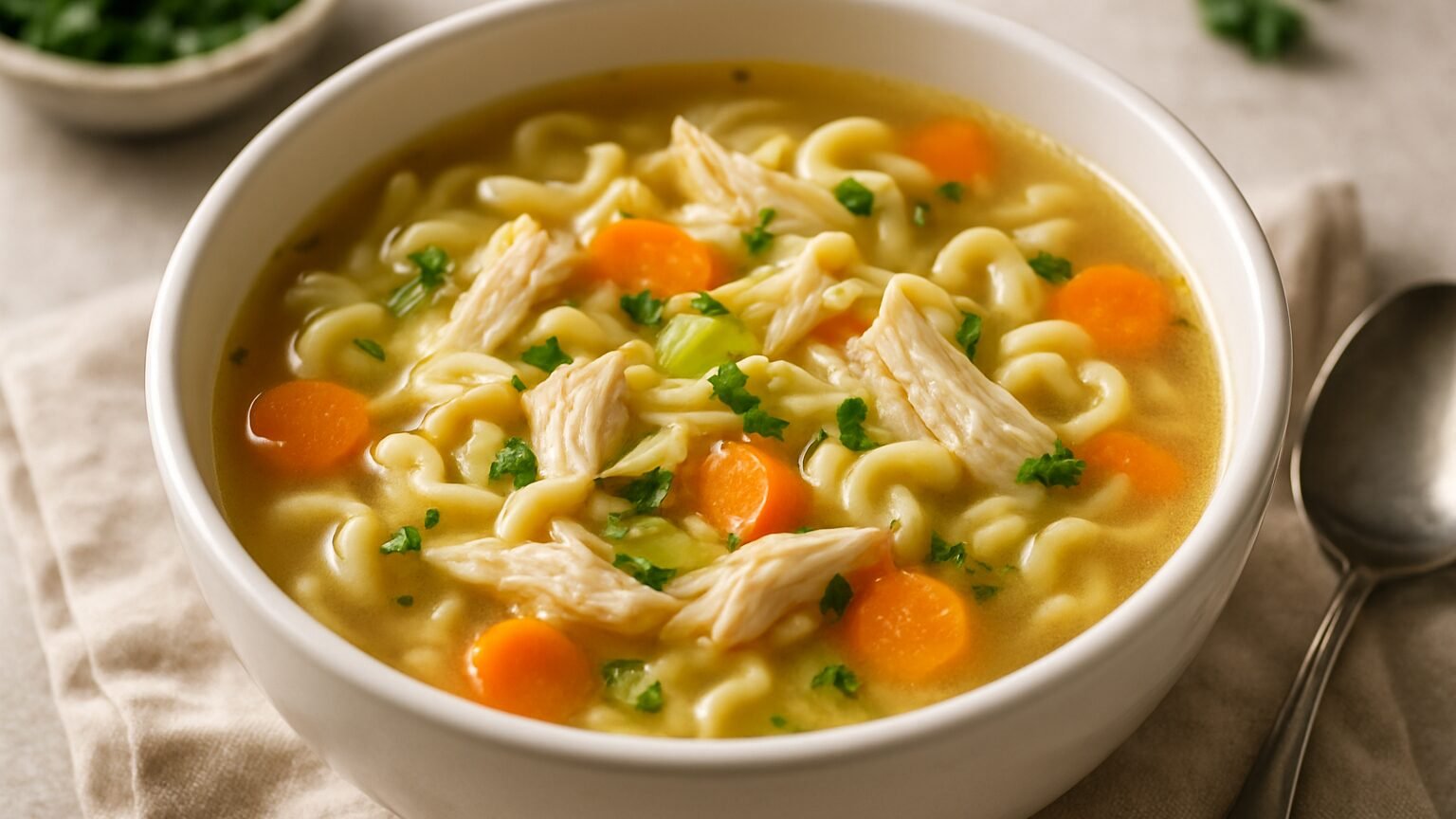 Sopa de Frango com Macarrão: Conforto em Cada Colher!