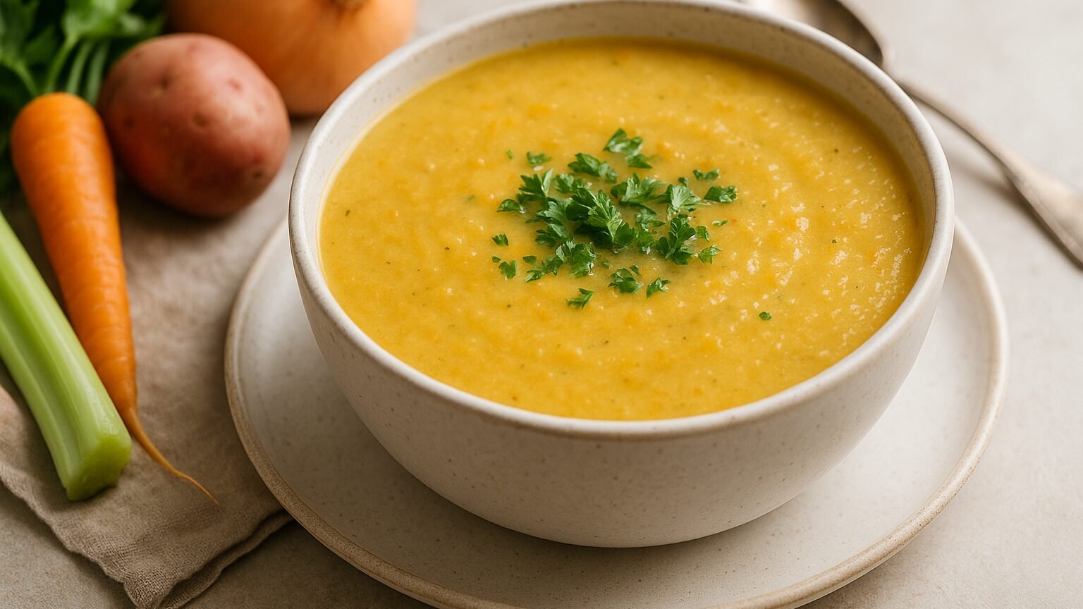 Sopa de Legumes Cremosa que Aquece e Emagrece
