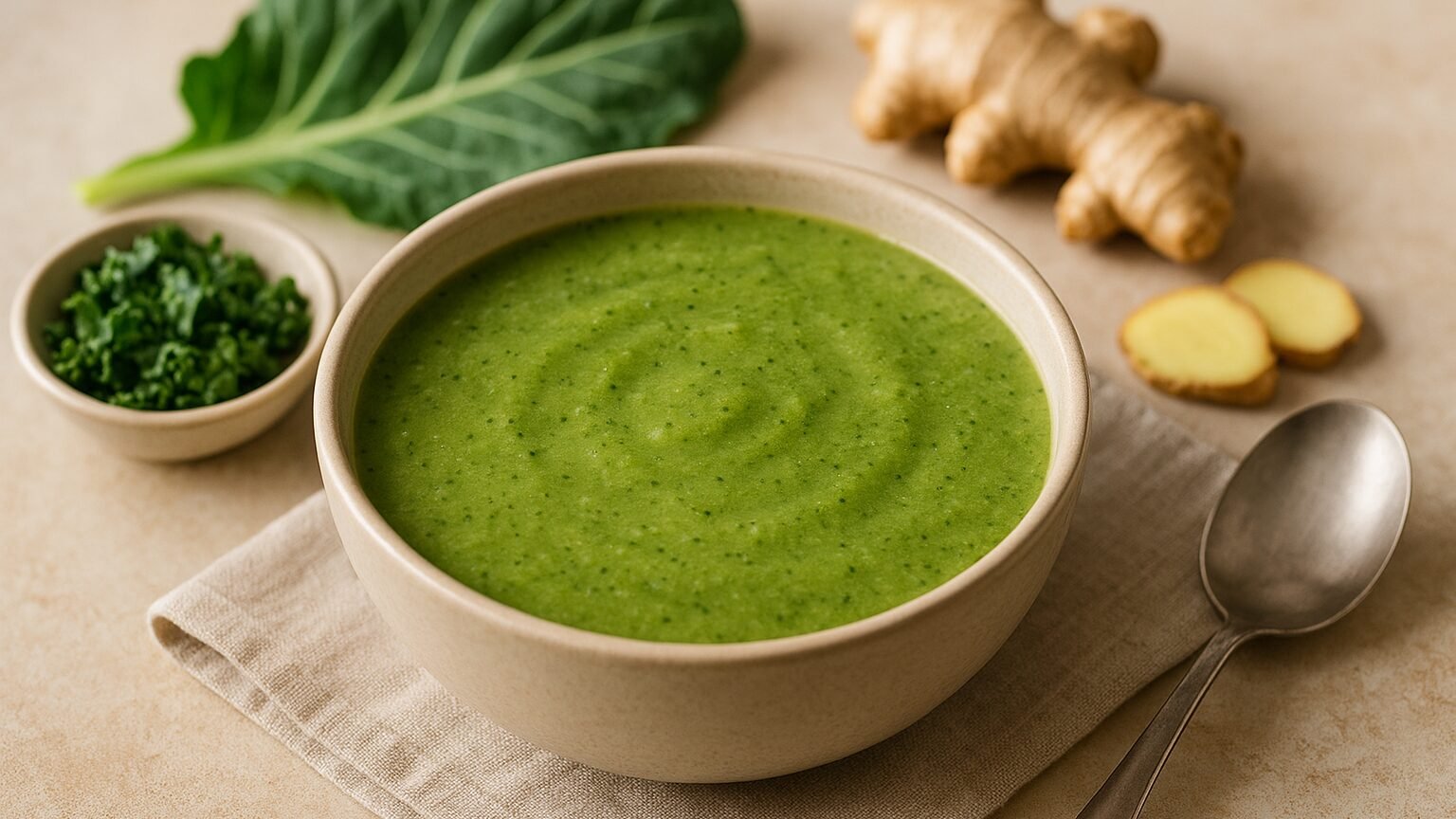 Sopa Detox de Couve com Gengibre: Refrescante e Nutritiva!