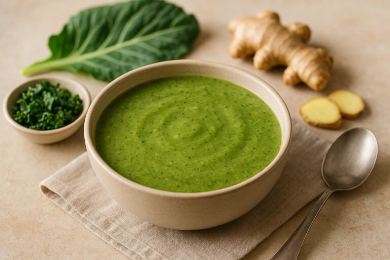 Sopa Detox de Couve com Gengibre: Refrescante e Nutritiva!